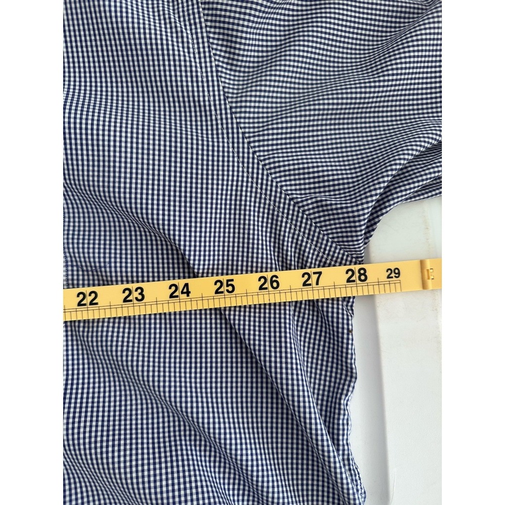Walt Disney World Button Shirt Mickey Long Sleeve Gingham Blue Check Men's XXL - Picture 7 of 9